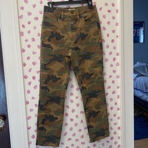 Madewell High Rise Camo Jeans
